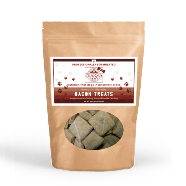 Pharma Hemp Complex CBD Oil Bacon Dog Biscuits (4oz/100mg)