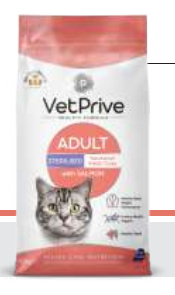 VetPrive Adult Sterilised with Salmon 1,5 Kg / 10 Kg